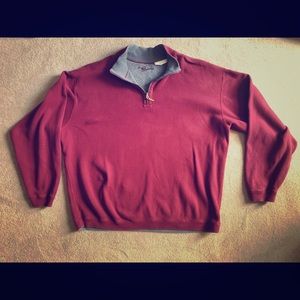 Tommy Bahama half-zip sweater.